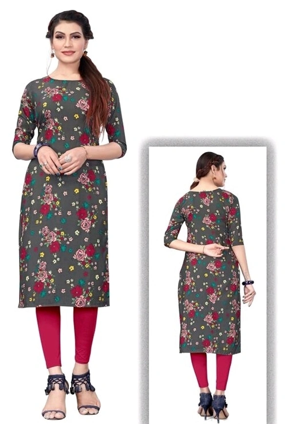 Women's Ethnic Wear Green Color Straight Kurti - XXL