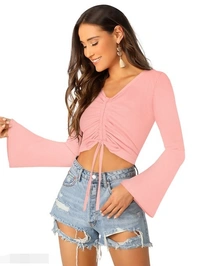 Fancy Elegant Women Tops & Tunics - L