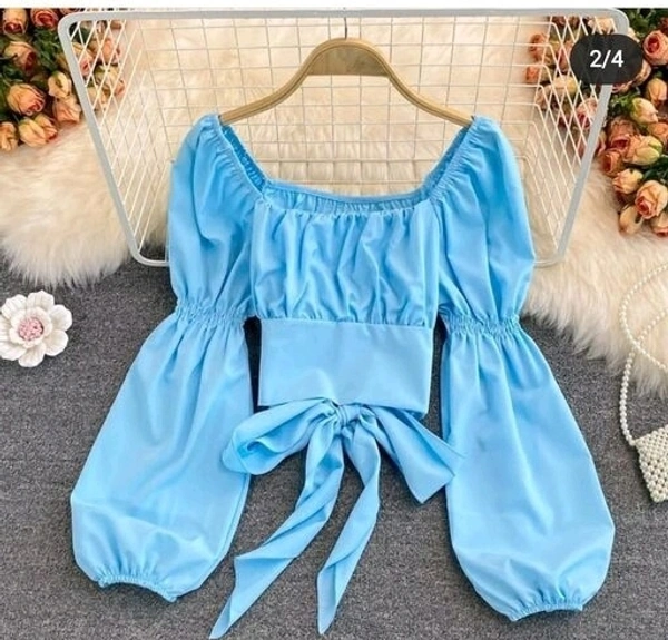 Fancy Elegant Women Tops & Tunics - L