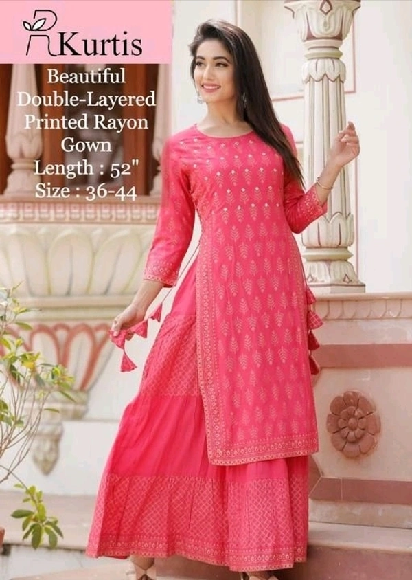 Trendy Drishya Women Kurti with Skirt - S