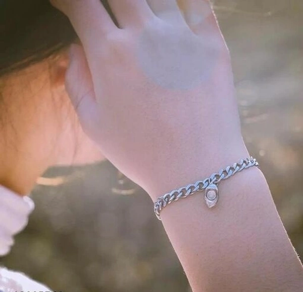 Arzonai New Design Heart Magnetic Couple Bracelets For Lover Men Women Love Chain Link Bangle Charm Bracelet