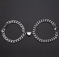 Arzonai New Design Heart Magnetic Couple Bracelets For Lover Men Women Love Chain Link Bangle Charm Bracelet