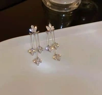 Arzonai new trend Su earrings temperament high-end fashion design leaf earrings female earrings Korean Jewellery for women and Girls