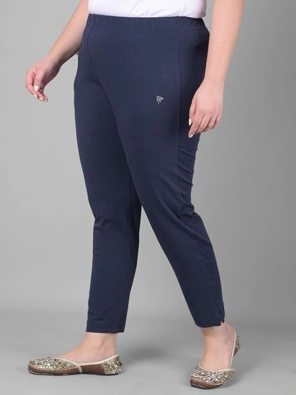 COMFORT LADY WOMEN MID RISE KURTI PANT (PLUS) COMFORT LADY - PLUS, NAVY BLUE