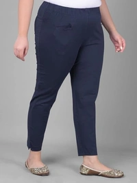 COMFORT LADY WOMEN MID RISE KURTI PANT (PLUS) COMFORT LADY - PLUS, NAVY BLUE