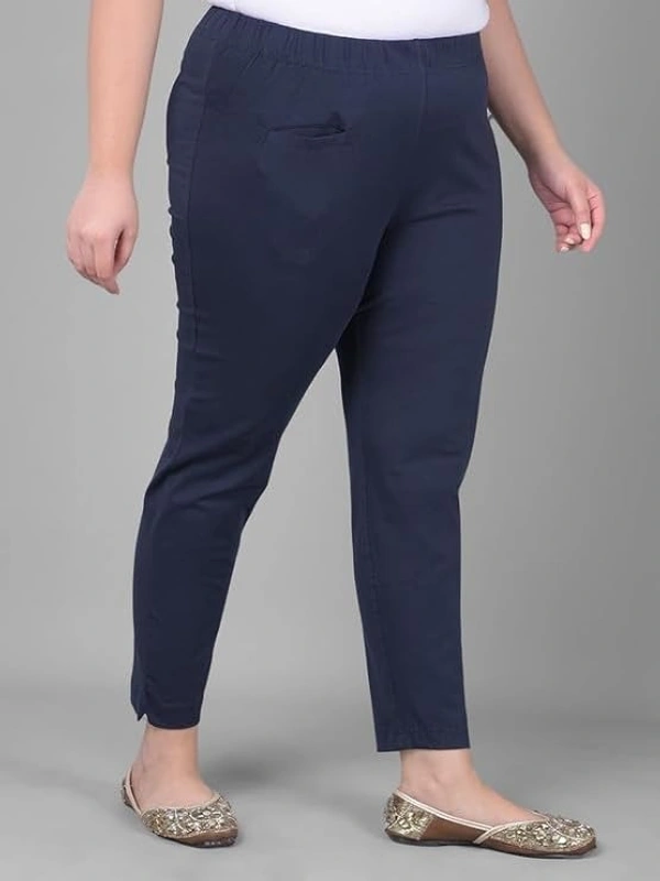 COMFORT LADY WOMEN MID RISE KURTI PANT (PLUS) COMFORT LADY - PLUS, NAVY BLUE