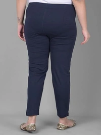 COMFORT LADY WOMEN MID RISE KURTI PANT (PLUS) COMFORT LADY - PLUS, NAVY BLUE