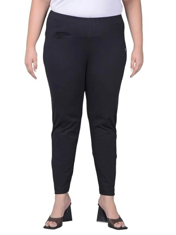 COMFORT LADY WOMEN MID RISE KURTI PANT (PLUS) COMFORT LADY - PLUS, BLACK