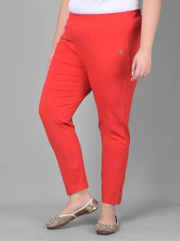 COMFORT LADY WOMEN MID RISE KURTI PANT (PLUS) COMFORT LADY - PLUS, Red