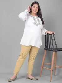 COMFORT LADY WOMEN MID RISE KURTI PANT (PLUS) COMFORT LADY - PLUS, SKIN
