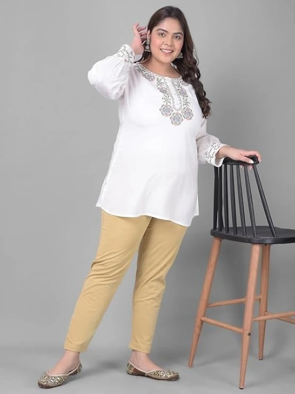 COMFORT LADY WOMEN MID RISE KURTI PANT (PLUS) COMFORT LADY - PLUS, SKIN