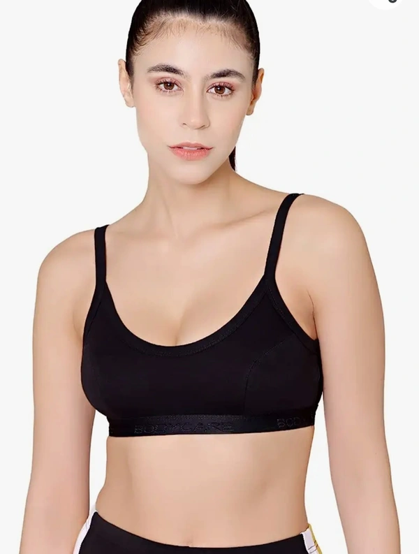 BODY CARE SPORTS BRA /YOGA BRA /BEGINNER BRA 2 PCS COMBO BLACK - SKIN - 