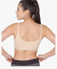BODY CARE SPORTS BRA /YOGA BRA /BEGINNER BRA 2 PCS COMBO BLACK - SKIN - 