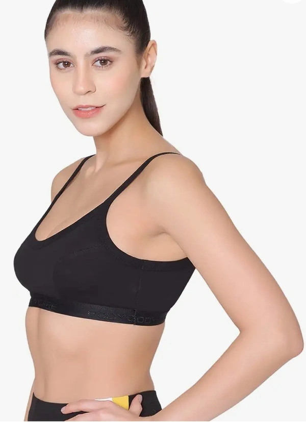 BODY CARE SPORTS BRA /YOGA BRA /BEGINNER BRA 2 PCS COMBO BLACK - SKIN - 