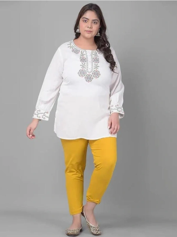 COMFORT LADY WOMEN MID RISE KURTI PANT (PLUS) COMFORT LADY - PLUS, Gamboge