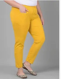 COMFORT LADY WOMEN MID RISE KURTI PANT (PLUS) COMFORT LADY - PLUS, Gamboge
