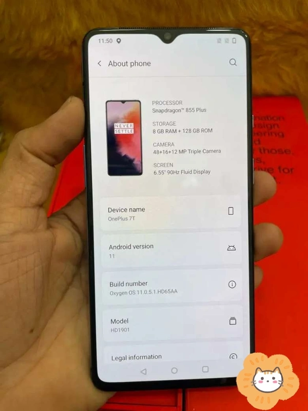 OnePlus 7T 8GB/128GB - Blue, 36