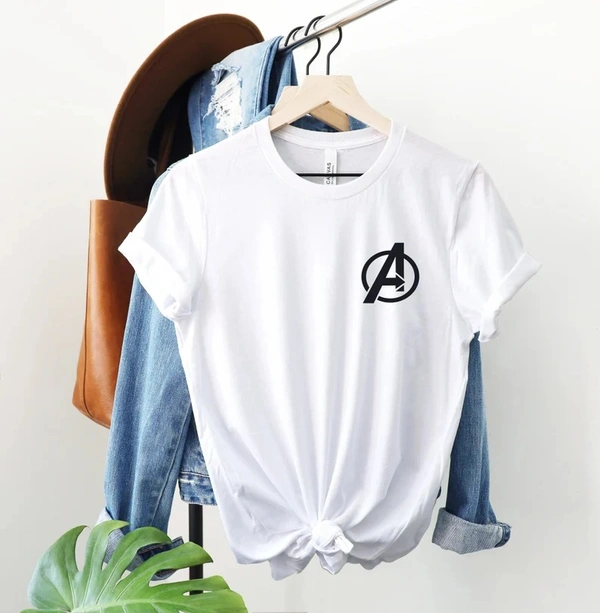 Marvel Avenger Half Sleeve Tees - X-Large (42), White
