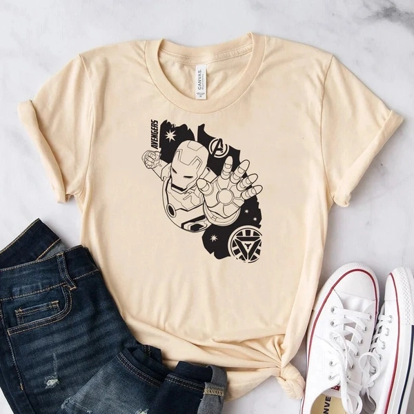 Marvel Avengers Iron-Man Premium Tees - Unisex - Medium (38), Pink