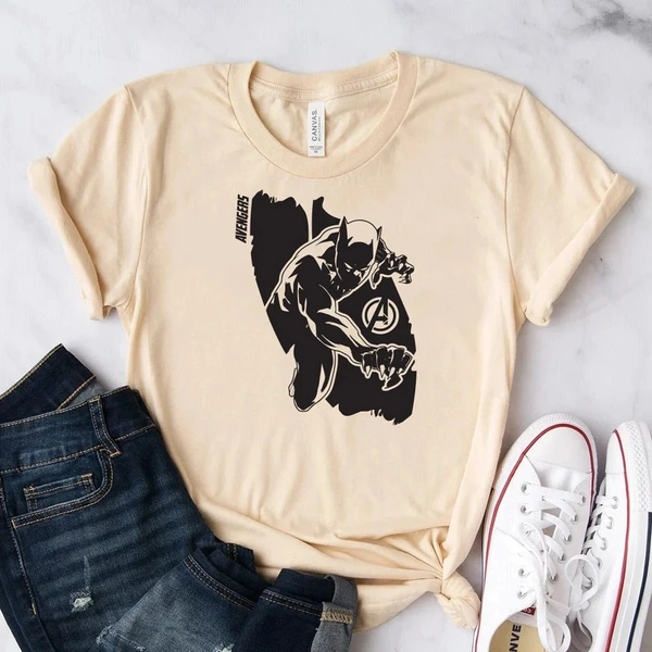 Marvel Avenger Black Panther Premium Tees - Unisex - Medium (38), Pink
