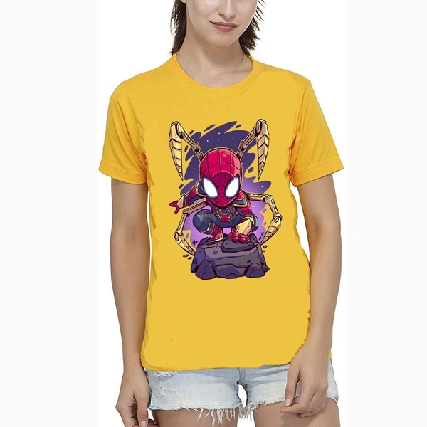 Marvel Spiderman Meme Tees - Unisex - Yellow, Small (36)