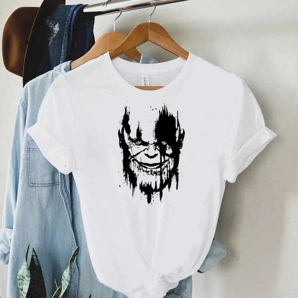 Marvel Avenger End Game Thanos Tee - Unisex - White, Small (36)