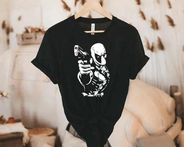 Marvel Dead Pool Premium Tee - Unisex - Black, Small (36)