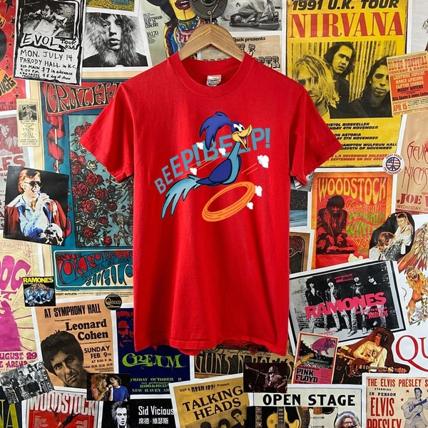 Looney Toons Road Runner Premium Tee - Unisex - Small (36), Red
