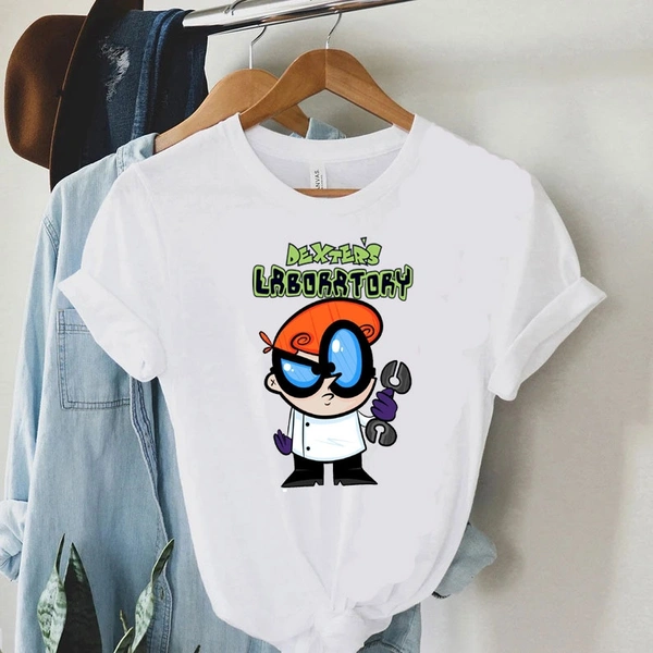 Toon Dexter's Laboratory Tee - Unisex - White, Small (36)
