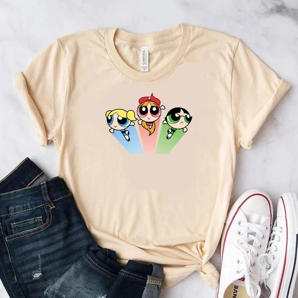 Toon Powerpuff Girls Tee - Unisex - Pink, Small (36)