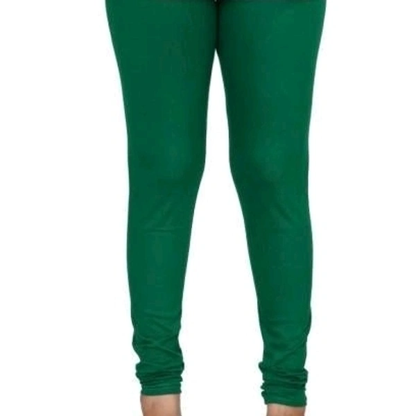 Green Colour Diva Attractive Cotton Lycra Women's Leggings