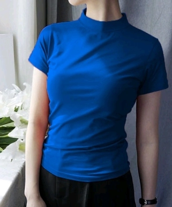 Blue Classy Fashionista Women Tshirt