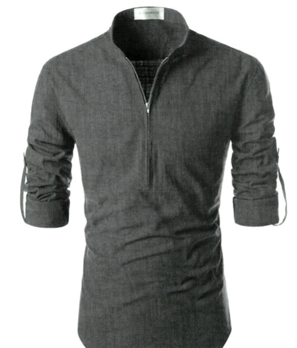 Grey Stylish Designer Men Shirt