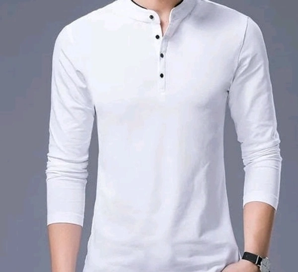 Mens Stylish Casual Cotton Solid T-Shirt