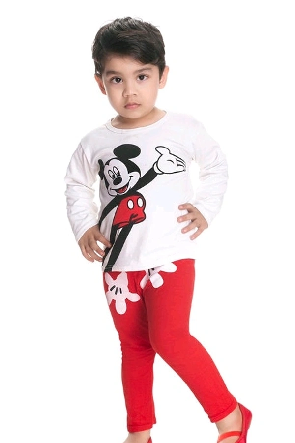 Princess Funky Boys Top & Bottom Set - 4-5 Years (Top Chest : 13 in, Top Length : 18 in, Bottom Waist : 28 in, Bottom Length : 22 in)