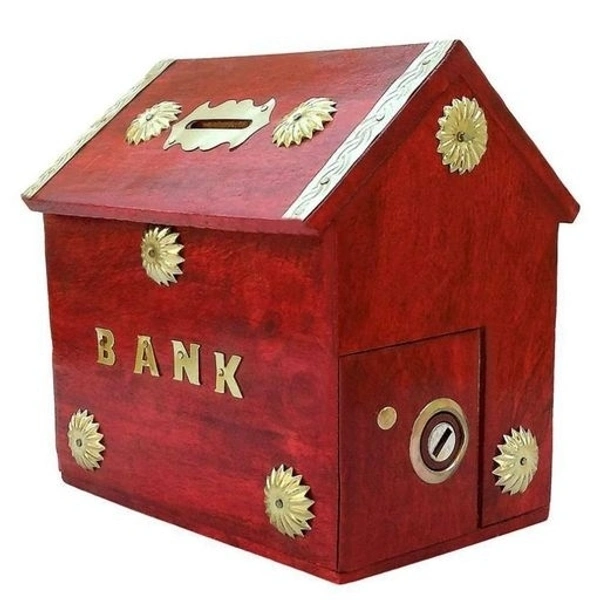 Beautiful Attractive Wooden Piggy Bank
