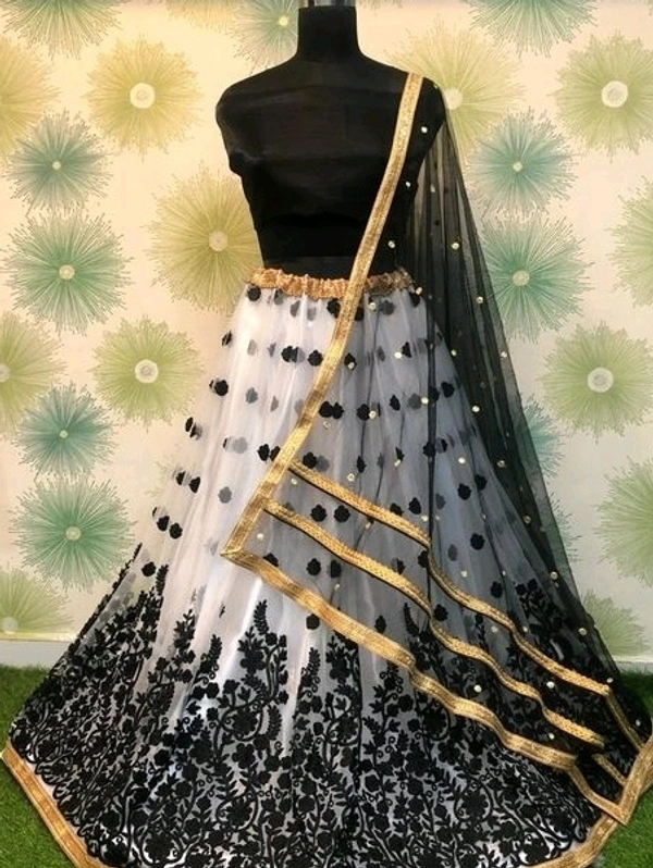 Aagam Petite Women Lehenga - Semi Stitched