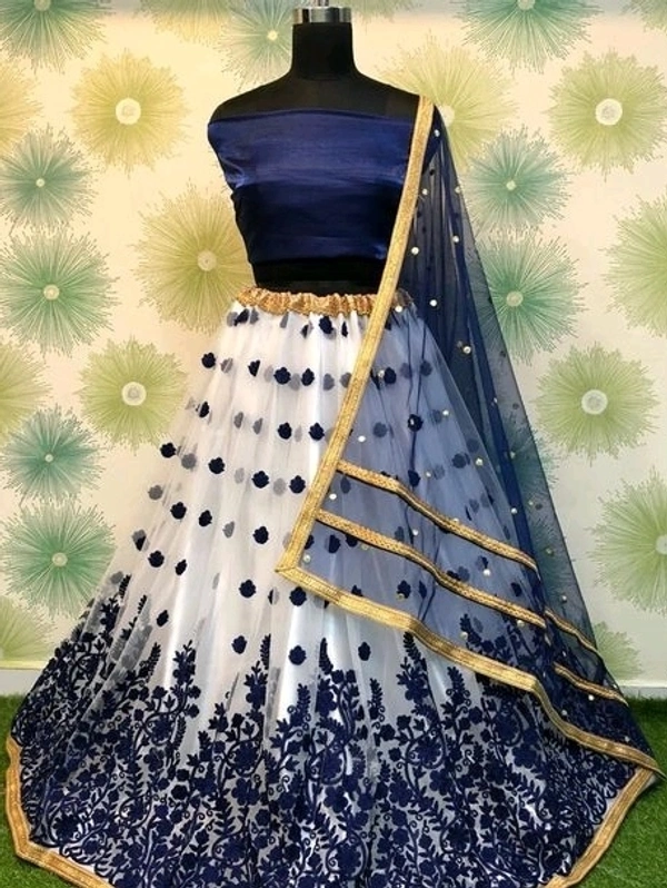 Aagam Petite Women Lehenga - Semi Stitched