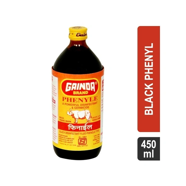 Gainda Black Phenyl 450ml (Glass Bottle)