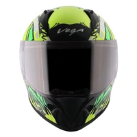 Vega Bolt Bunny Black Neon Yellow Helmet - L