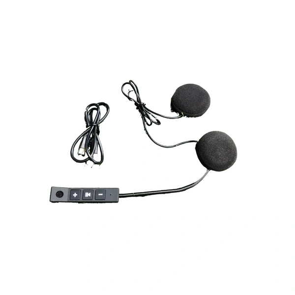 BSDDP Bluetooth for Helmet Over The Ear Headset with Mic (Black)