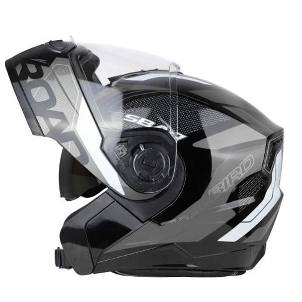 SBA-7 ROAD Glossy Black With Grey (with Inner Sun Shield)