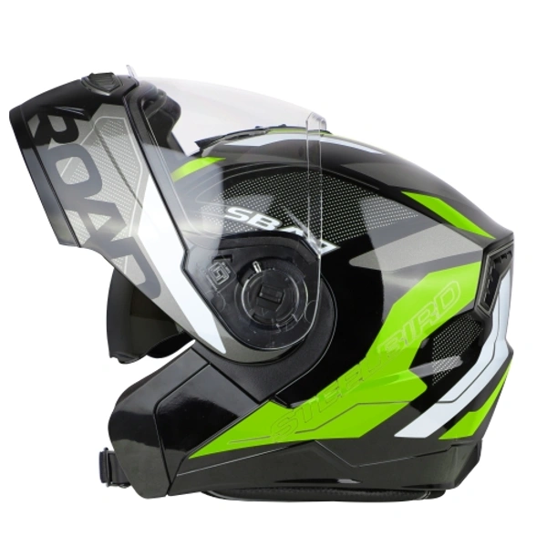 SBA-7 ROAD Glossy Black With Neon (with Inner Sun Shield)