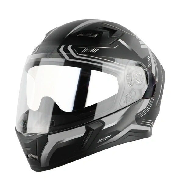 SBA-21 Ultimate Race Matte Black with Grey (with Inner Sun Shield) 