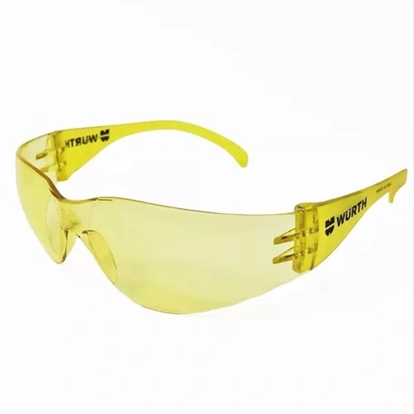 Wuerth Night Vision Safety Glasses Poly Carbonate - Yellow Lens