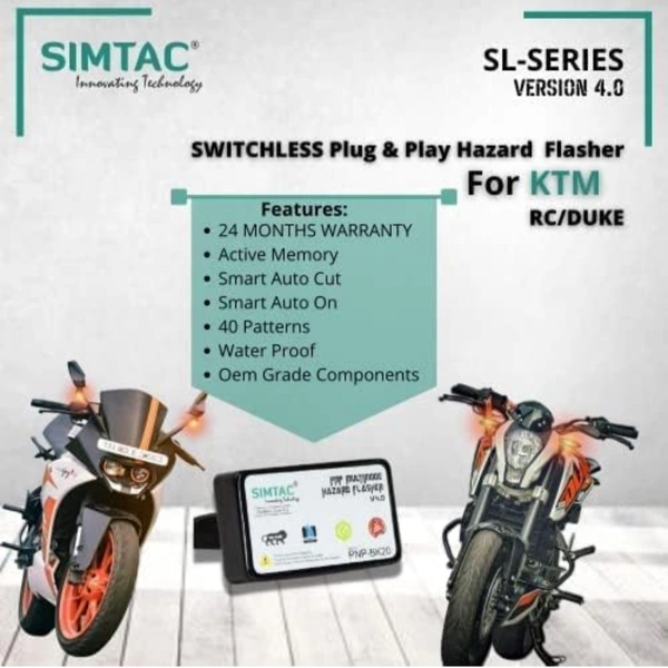 PNP Hazard Flasher for KTM RC,DUKE & BAJAJ Dominar 400,250 (BK20-SL)