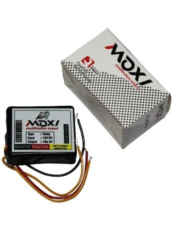 Moxi Universal Waterproof 16 Patterns Flasher Relay for LED/Bulb Indicators for Bike (Hazard Flasher)