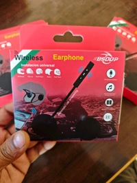 BSDDP Bluetooth for Helmet Over The Ear Headset with Mic (Black)