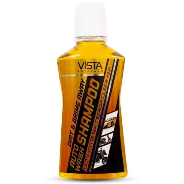 Vista Auto Wash Shampoo 500ML | Car & Bike Shampoo | Excellent Foaming | Removes Tough Dirt | Ph Balance | Safe For Painted Surfaces