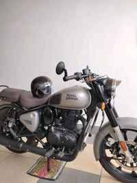 Round Bar-End Mirrors (Universal Compatible) for Royal Enfield, Honda CB & JAWA Bikes - Black